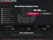 Tablet Screenshot of cgphost.info